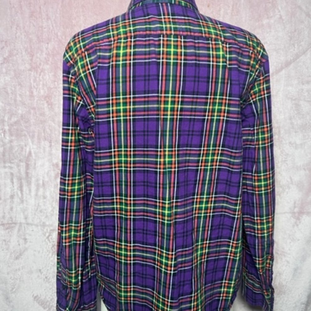 Womens Lauren Jean Ralph Lauren Button Down Shirt Size L - Picture 4 of 6
